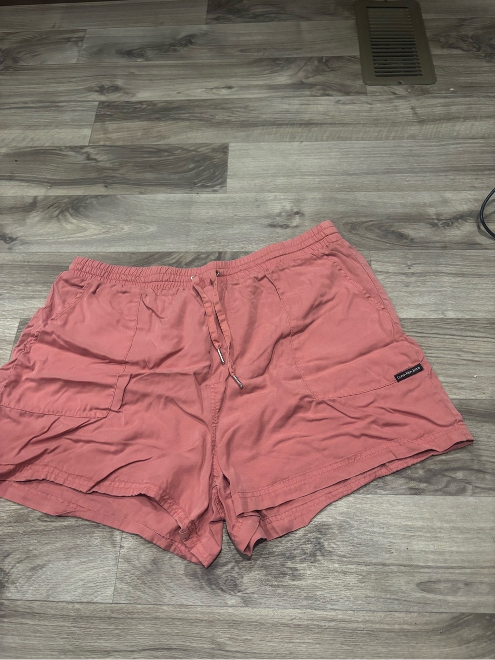 Calvin Klein Jeans Coral Drawstring Athletic Shorts